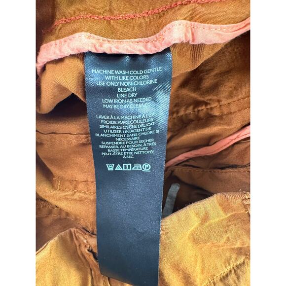 Anthropologie Brown Utility Cargo Shorts Cuffed Hem Pockets Womens Size 28 - Picture 6 of 7